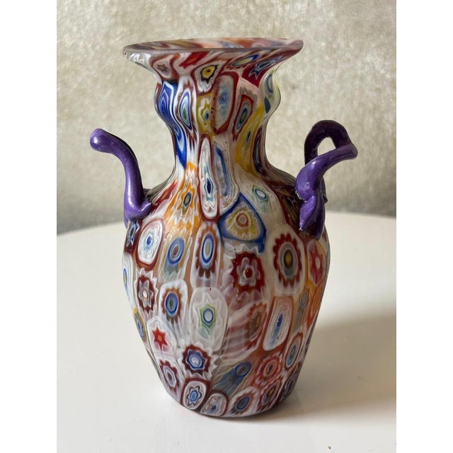 Vintage Vase in Murano Glass from Fratelli Toso, 1920 For Sale - Image 7 of 12