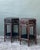 Wood Vintage Asian Fretwork Burnt Bamboo Side Tables - A Pair For Sale - Image 7 of 12