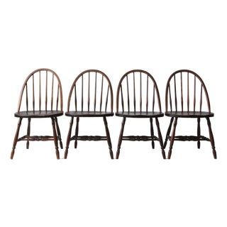 Antique Windsor Dining Chairs Set of 4 For Sale