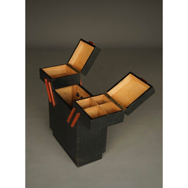 Modernist Sewing Box with Orange Details, 1930s For Sale - Image 10 of 18