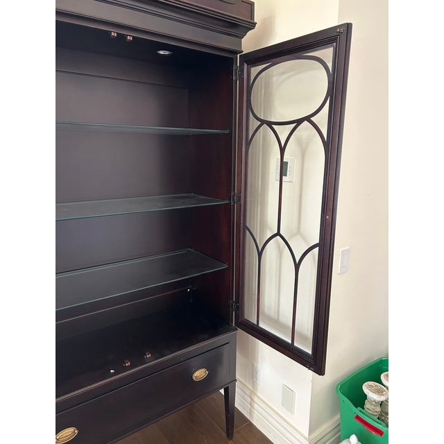 American Winterthur Hickory Chair Bella Display Cabinet For Sale - Image 3 of 6