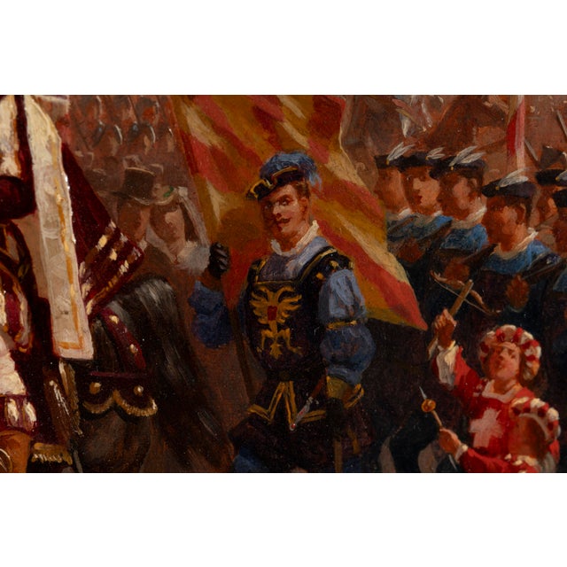 Auguste Doviane, Parade in Geneva, Oil Painting For Sale - Image 16 of 18