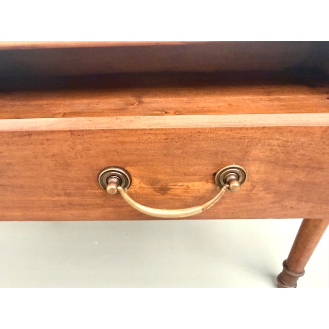 Farmhouse Table with Five Beech Legs and Four Drawers, 1950s For Sale - Image 15 of 18