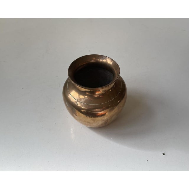 Scandinavian Art Deco Vase in Bronze, 1930s For Sale - Image 3 of 8