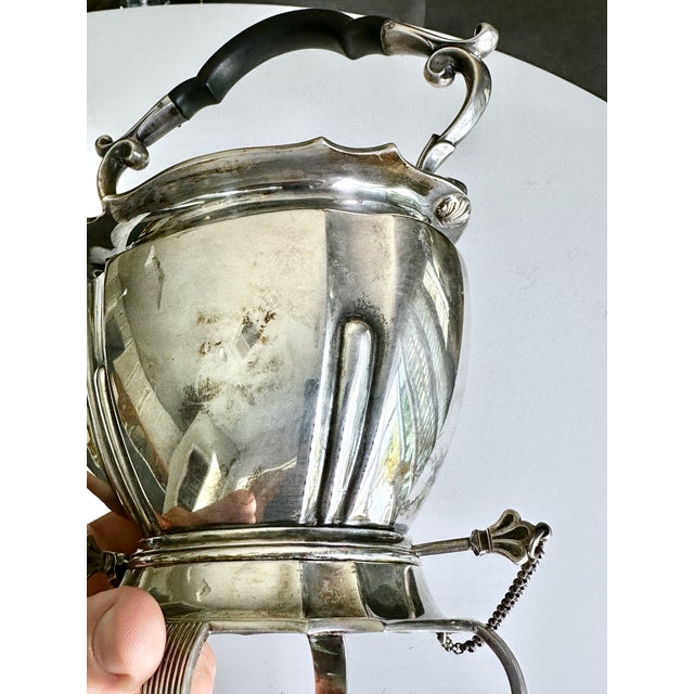 Antique Edwardian Roberts & Belk Silver Kettle on Stand & Burner For Sale - Image 13 of 15