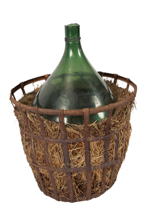 Late 18th Century French Demijohn With Basket