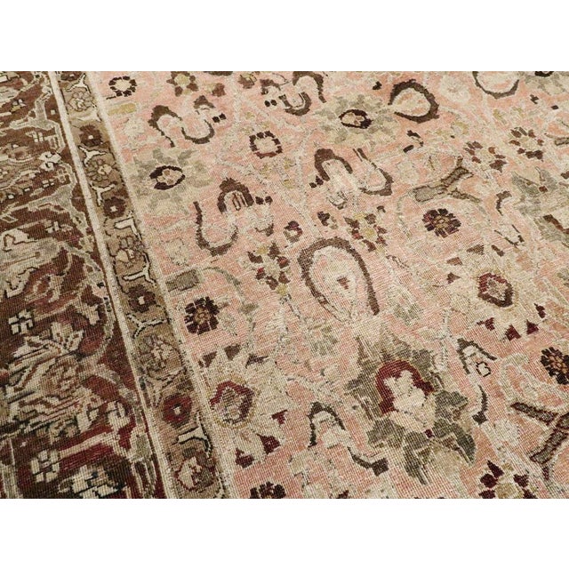 Galerie Shabab Collection Early 20th Century Persian Tabriz Carpet For Sale In New York - Image 6 of 10