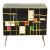 Wood Sideboard with Three Drawers in Black Glass, 1990s For Sale - Image 7 of 7