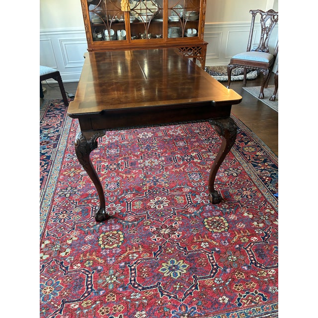 1980s Henredon Chippendale Game Table For Sale - Image 9 of 15