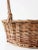 Wood Vintage Wicker Handle Basket For Sale - Image 7 of 8