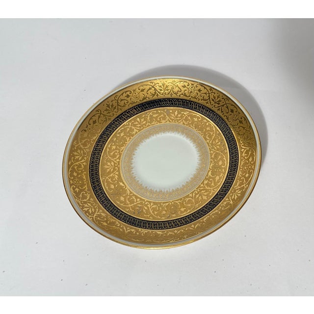 Late 19th Century A Set of 8 Cream Soup or Dessert Cups & Saucers. Antique Limoges Circa 1890 For Sale - Image 5 of 9