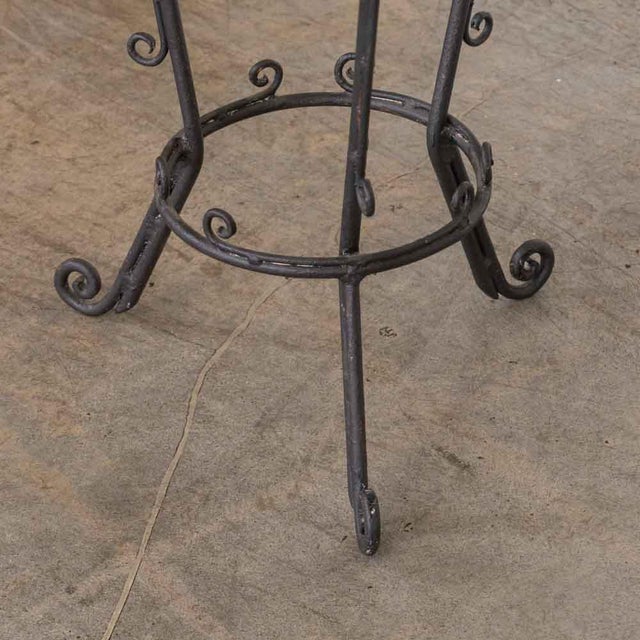 1920s Spanish Wrought Iron and Glass Center Table For Sale - Image 10 of 14
