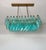 Glass Turquoise Murano Glass Poliedri Chandelier by Carlo Scarpa, 1990s For Sale - Image 7 of 18