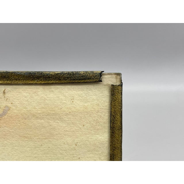 1920s Lamorna Colony Sheltered Cove Watercolor by Thomas Herbert Victor For Sale - Image 11 of 13