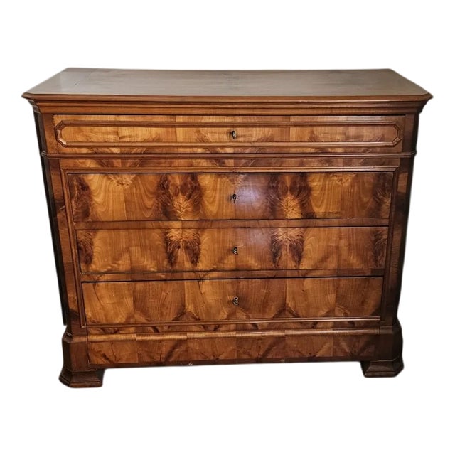 French Louis Philippe Chest of Drawers in Cherrywood, 19th Century For Sale