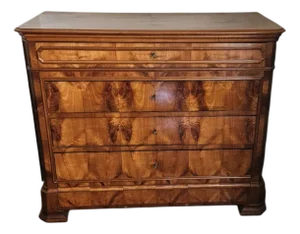 French Louis Philippe Chest of Drawers in Cherrywood, 19th Century