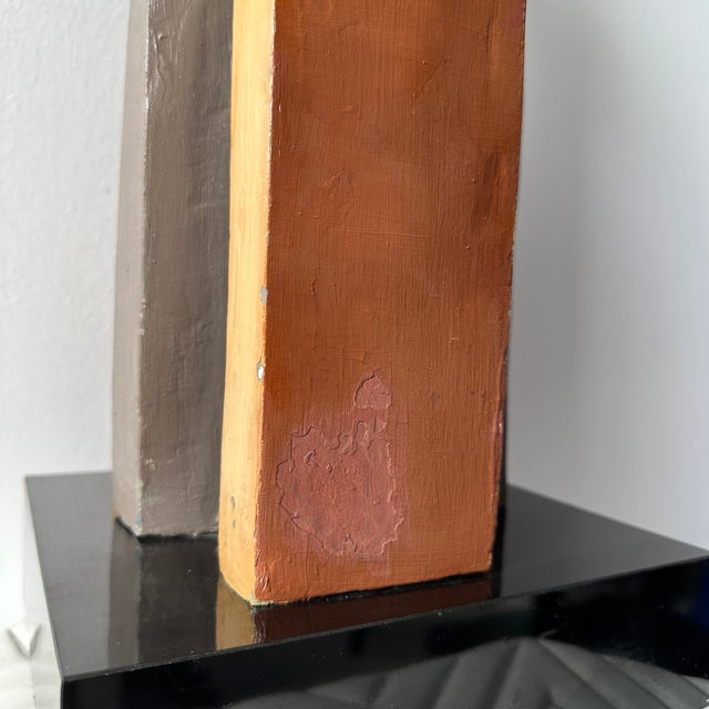 1976 Helen Simon "Lights and Shadows" Sculpture on Lucite Base For Sale - Image 14 of 18