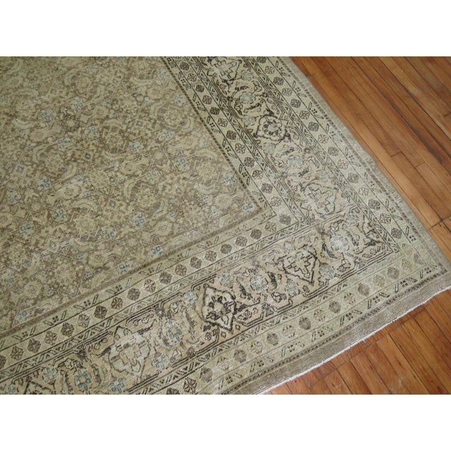 Antique Zabihi Collection Persian Tabriz Room Rug - 9'11" x 12'9" For Sale In New York - Image 6 of 12