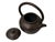 Chinese Handmade Dark Brown Zisha Clay Arch Handle Display Teapot Art For Sale - Image 11 of 13