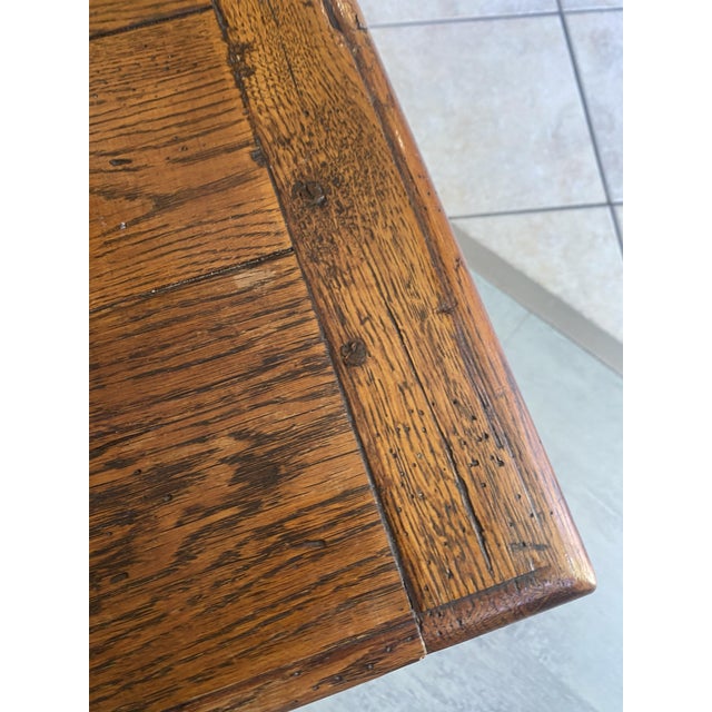 Vintage Rustic Farmhouse Coffee Table in Oak, 1950 For Sale - Image 17 of 18