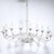 Off-white Mid-Century Modern Classical Hand-Blown Murano Glass 16-Arm Chandelier For Sale - Image 8 of 18