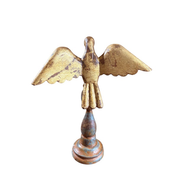 European Carved Wood Bird Sculpture on Finial 12.25" H For Sale In New York - Image 6 of 8