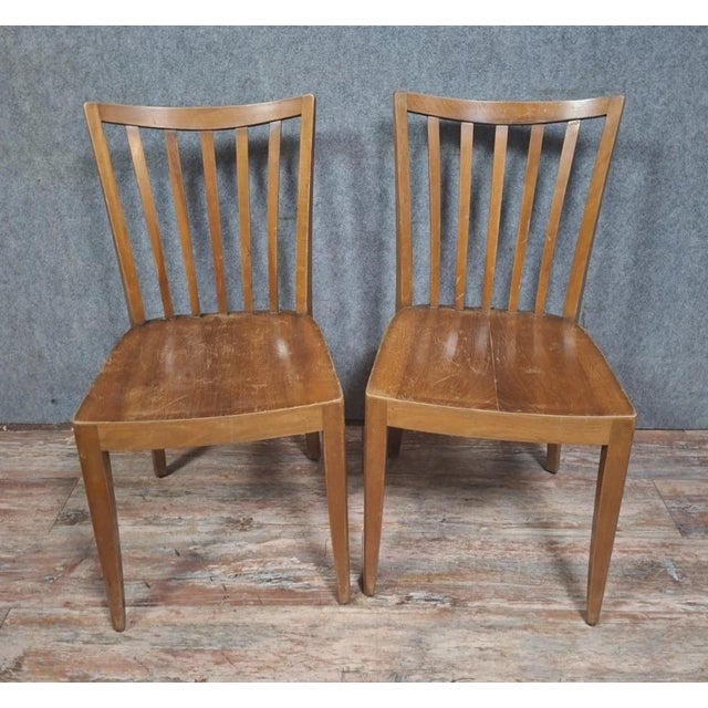 Vintage Chair in Light Wood, 1950s For Sale - Image 10 of 11
