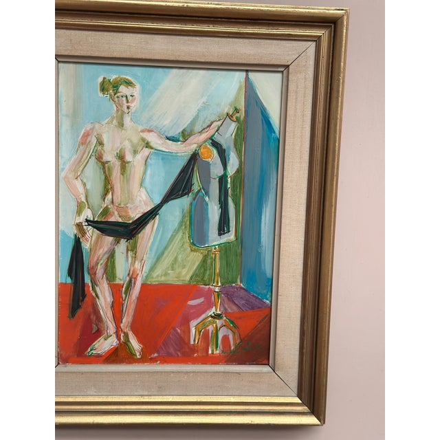 Michel Patrix, Mannequin, 1950s, Oil on Canvas, Framed For Sale - Image 11 of 18
