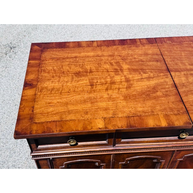 Drexel Heritage Vintage 1960s Drexel Heritage Mahogany Dry Bar Server Cabinet For Sale - Image 4 of 12
