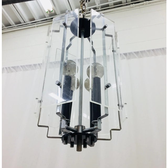 Mid 20th Century Vintage Mid-Century Modern Hanging Fixture For Sale - Image 5 of 8