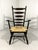 1960s Brutalist Rustic High Ladder Back Armchair, 1960s For Sale - Image 5 of 18