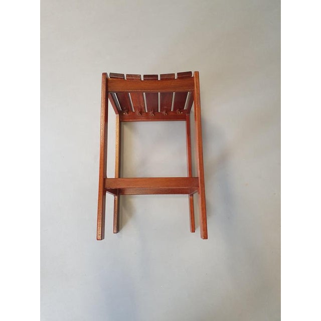Vintage Meranti Stool, 1970s, Set of 3 For Sale - Image 11 of 17
