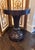Dorothy Draper Classic Urn Flute Side Table from Kindel with Gilt Accents in Bark Satin Finish. A very solid piece that...