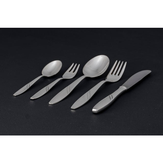 Silver-Plated Cutlery Set for 6, 1950s, Set of 33 For Sale - Image 4 of 18