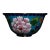 Vintage Cloisonné Enamel Tea Bowl With Floral Peony Motif For Sale