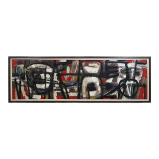 Knud Hørup, Enamel on Copper, Abstract Expressionist Painting, C. 1960s For Sale