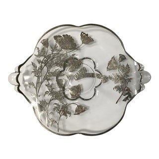 Contemporary Silver and Glass Anniversary Plate For Sale