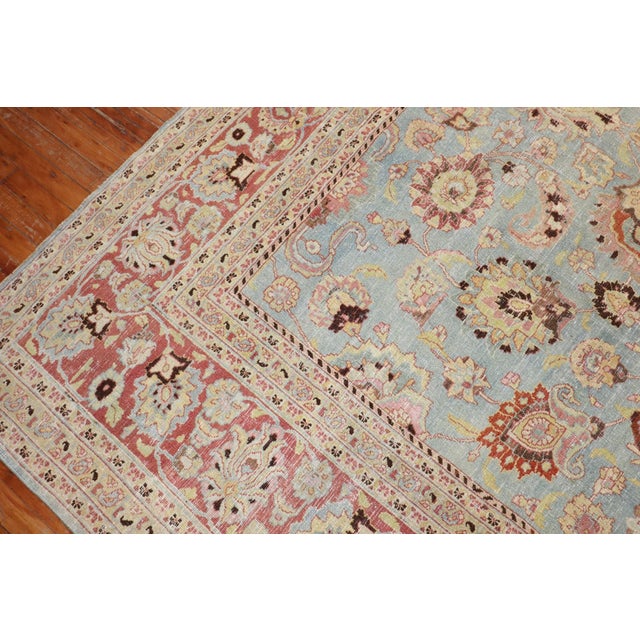 Early 20th Century Blue Persian Meshed Rug - 10'2" x 15'8" For Sale - Image 10 of 10