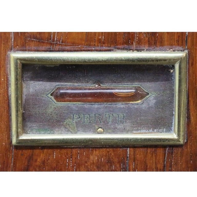 Traditional Mercury Banjo Shaped Rosewood Barometer Unsigned C1880 For Sale - Image 4 of 10