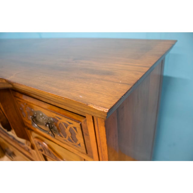 Antique Art Nouveau Walnut Sideboard, 1900s For Sale - Image 9 of 11
