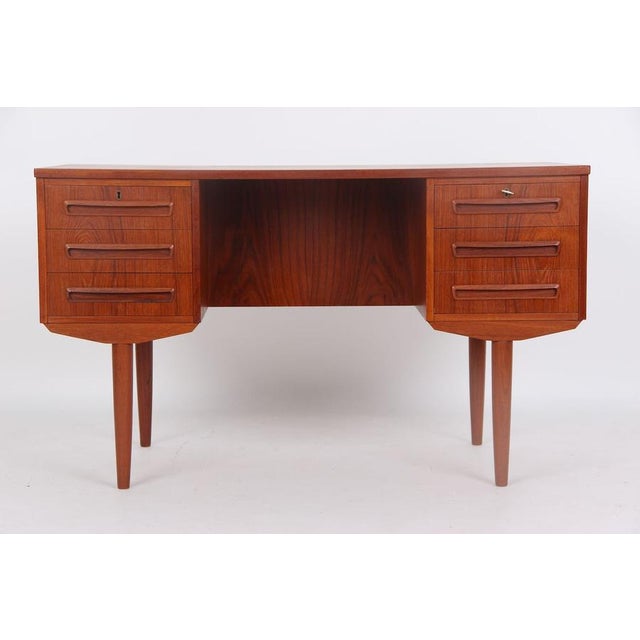 Teakwood Desk by J. Svenstrup for J. Svenstrup, 1960s For Sale - Image 12 of 12