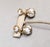 Vintage Early 1950s Signed Napier Goldtone White Resin Filigree Drop Clip Earrings-2 Pieces For Sale In Philadelphia - Image 6 of 10