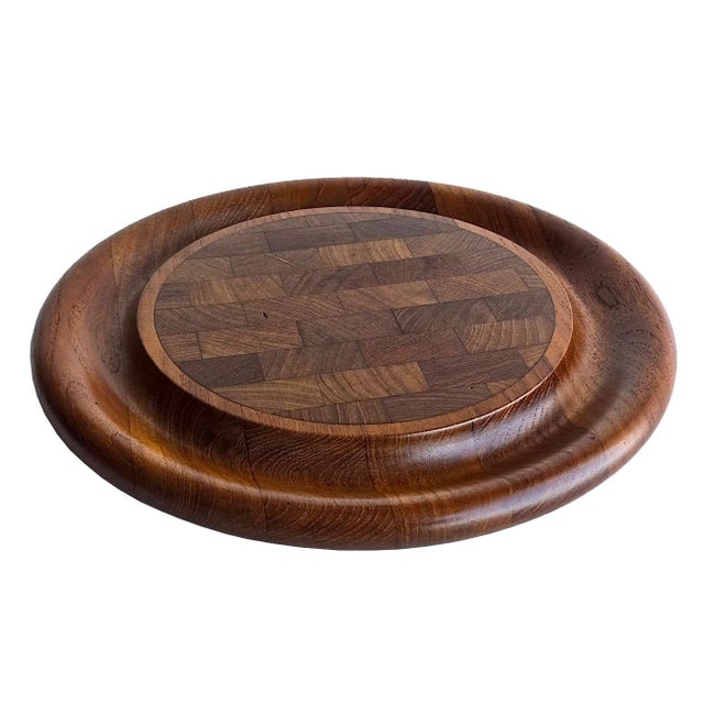 1960s Danish Teak Wood Charcuterie/Cheese/Carving Board Designed by Jens Quistgaard for Dansk For Sale - Image 9 of 12