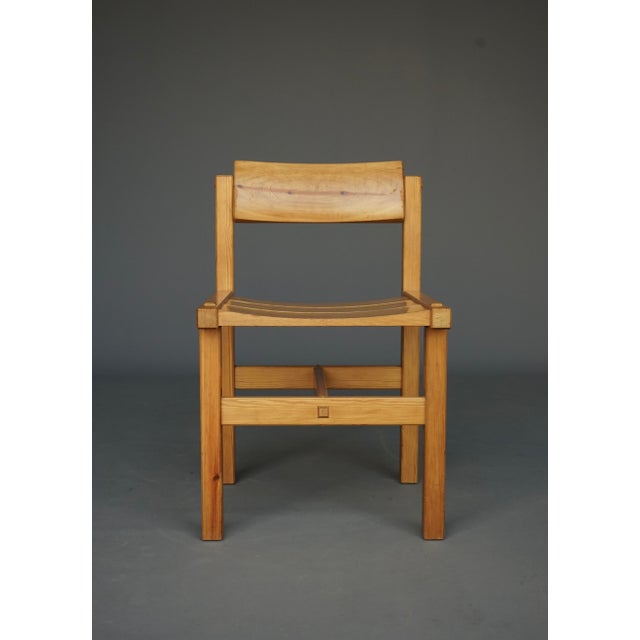 Pine Dining Set by Edwin Helseth for Stange Bruk, 1960s, Set of 5 For Sale - Image 16 of 18