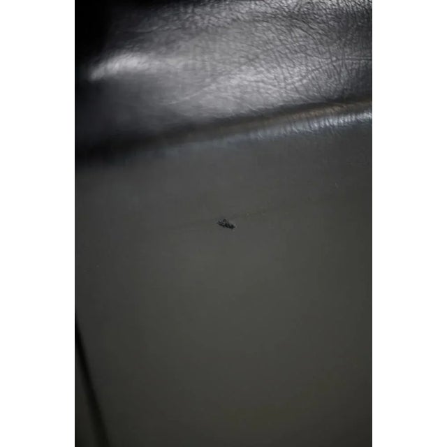 Black Set of Swivel Armchairs in Leatherette & Steel, Italy, 1960s For Sale - Image 8 of 18