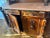 Wood Early 20th Century Victorian Carved Oak Sideboard Buffet Cabinet With Marble Top For Sale - Image 7 of 10