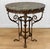 Victorian Antique Victorian Rococo Wrought Iron Marble Round Top Side Table For Sale - Image 3 of 10