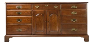 Late 20th Century Henkel Harris Virginia Galleries Solid Wild Black Cherry Triple Dresser