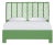 Liam Platform Bed King - Bright Green For Sale