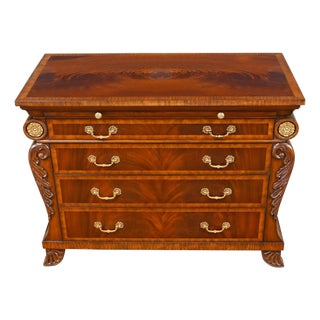 Nvin0619 Vintage Maitland Smith Chest of Drawers For Sale